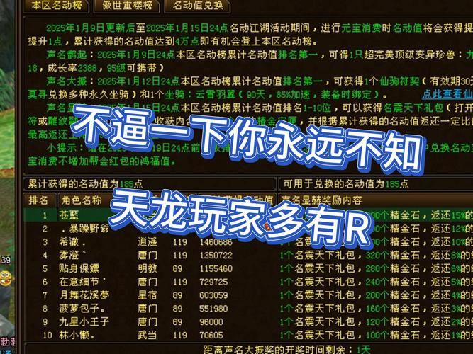 天龙SF玩家进服犯难？别愁！这里有你不知道的玩法和策略