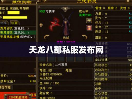 天龙八部sf私服揭秘：升级快、装备易得，游戏体验大提升 第4张