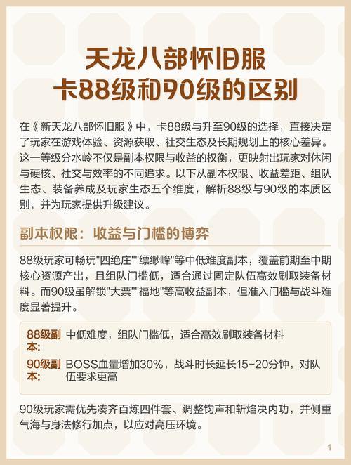 天龙八部私服评测：版本对比、平衡性、社交体验全解析 第2张