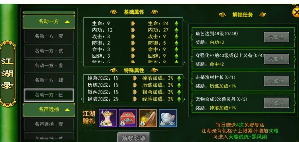 热血江湖sf玩家看过来!升级路线及特色玩法大揭秘 第4张 热血江湖sf玩家看过来!升级路线及特色玩法大揭秘 第4张