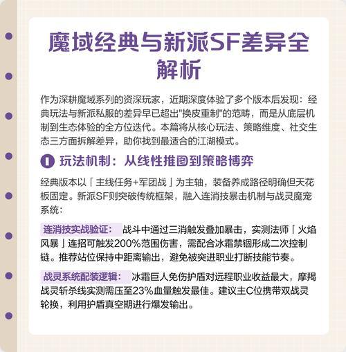 资深玩家分享:魔域SF职业选择与组队合作全攻略 第2张 资深玩家分享:魔域SF职业选择与组队合作全攻略 第2张